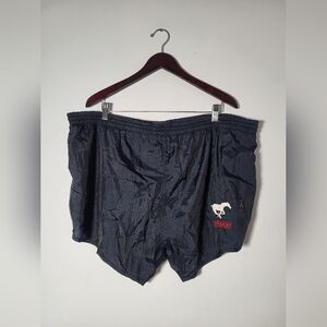👕🌶 Vintage Softwear CFL Calgary Stampeders Embroidered Mesh Lined Shorts